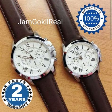 harga jam tangan fossil couple original